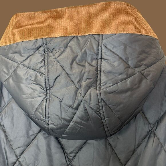 Barbour Mickley Quilted Jacket Black Ancient Full Zip Button Panel Women 2X NWT - Picture 12 of 14